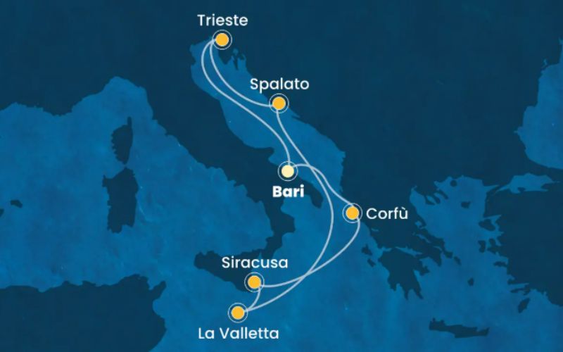 COSTA DELIZIOSA MEDITERRANEO ORIENTALE - DA BARI